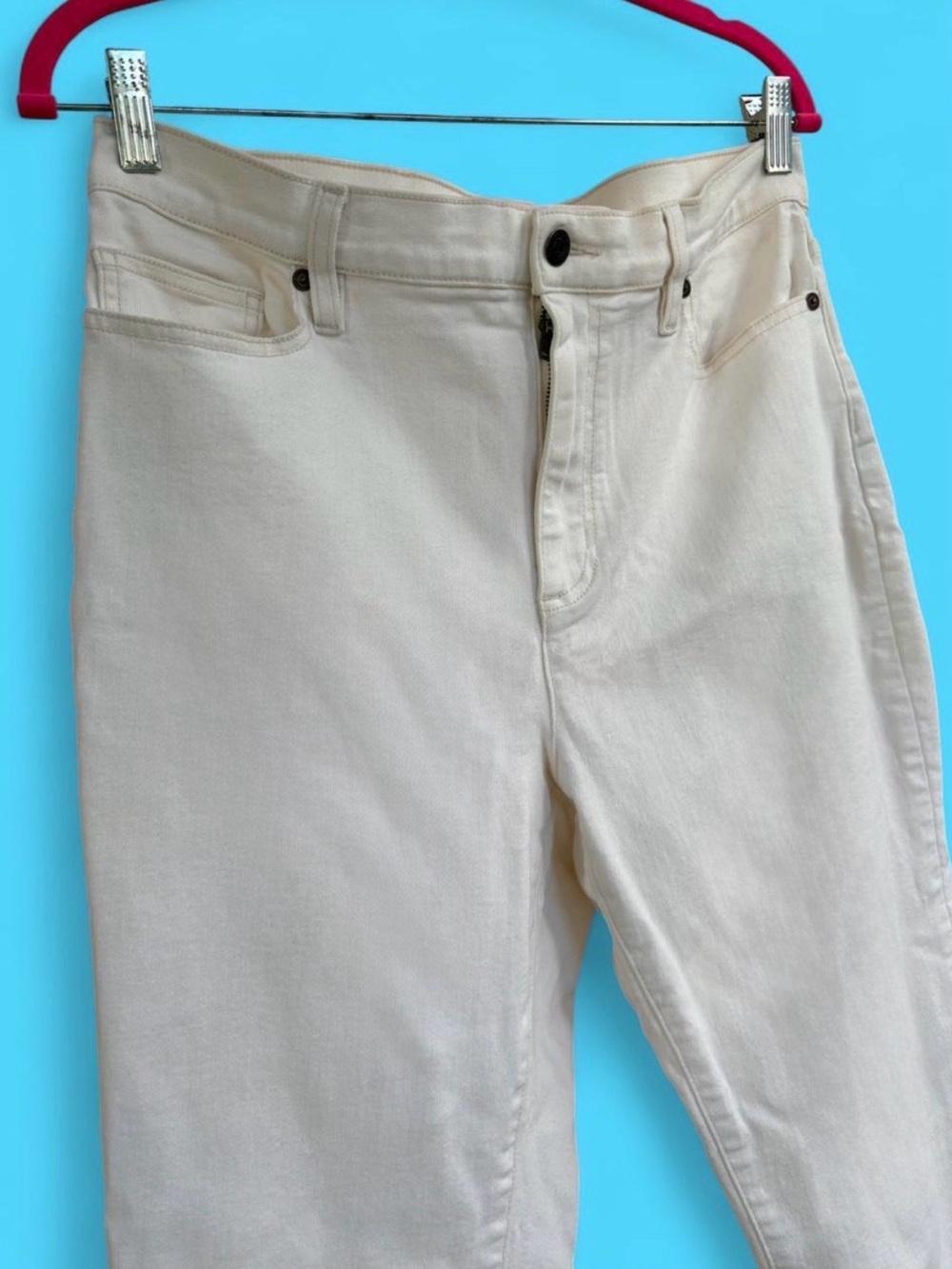White Denim Jeans - Lands End